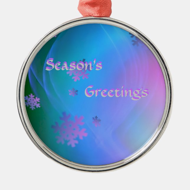 Ornamento De Metal Floco de neve Ornamment (Frente)