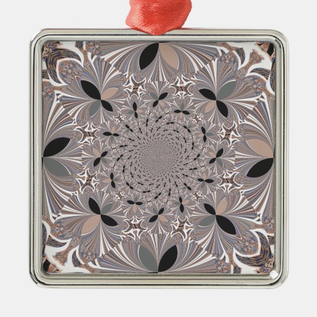 Ornamento De Metal Flor de Inspiração (Frente)