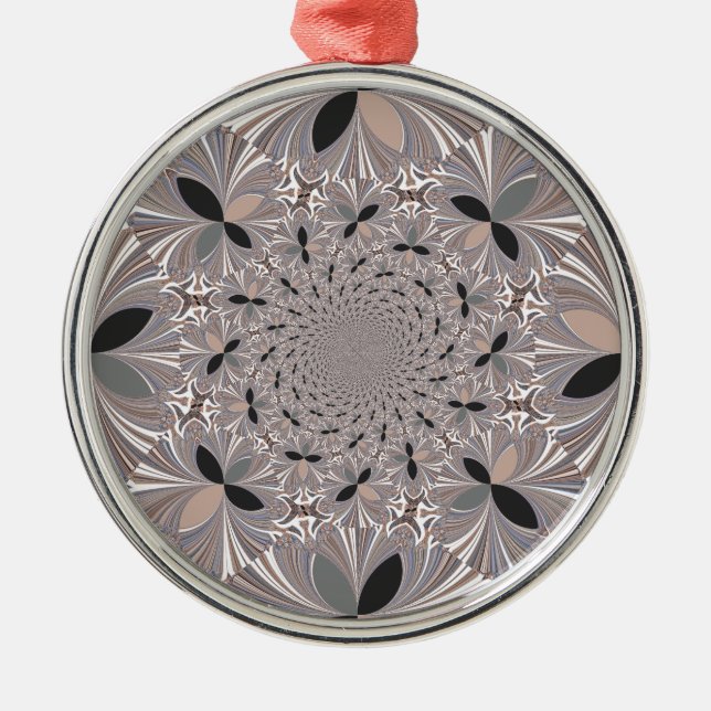 Ornamento De Metal Flor de Inspiração (Frente)