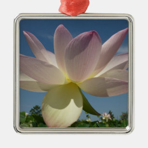 Ornamento De Metal Flor de Lotus e Céu Azul II
