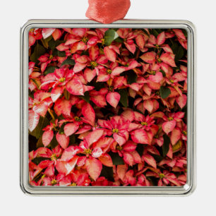 Ornamento De Metal Flor de Natal Red Poinsettia