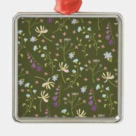 Ornamento De Metal Flor Primavera Botânico Floral