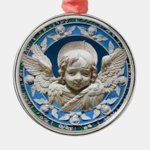 ORNAMENTO DE METAL FLORENTINE RENAISSANCE ANGEL