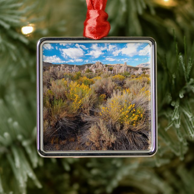 Ornamento De Metal Flores | Blooming Sagebrush California (Árvore)