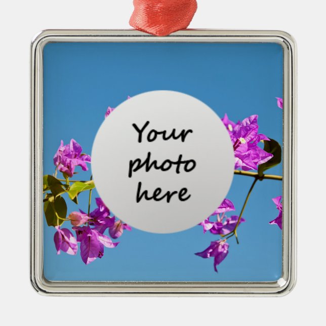 Ornamento De Metal Flores Bougainvillea (Frente)