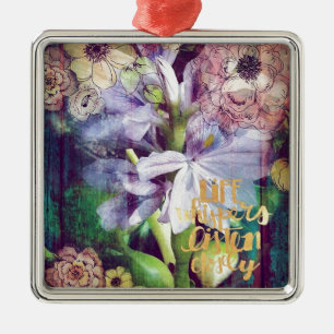 Ornamento De Metal Flores da planta da lagoa