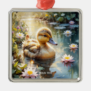 Ornamento De Metal Flores de Duckets Fantasy Bonitas
