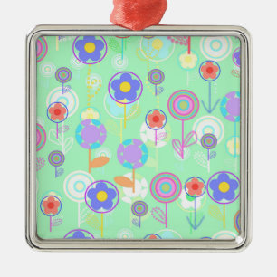 Ornamento De Metal Flores de Overlayer
