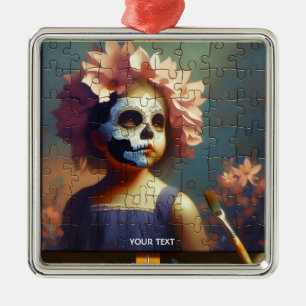 Ornamento De Metal Flores de Quebra-cabeça Fantasy