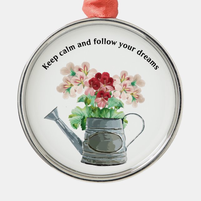 Ornamento De Metal flores e fundo elegante (Frente)