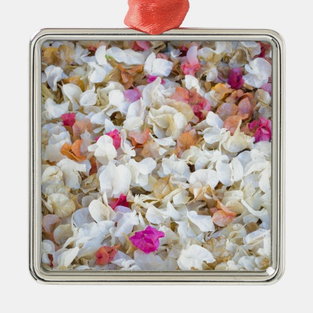 Ornamento De Metal Flores secadas CONFETES (Frente)