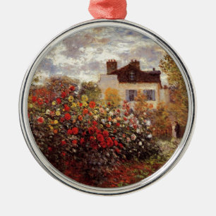 Ornamento De Metal flores-vintage-jardim-de-monet-em-argenteuil-sol