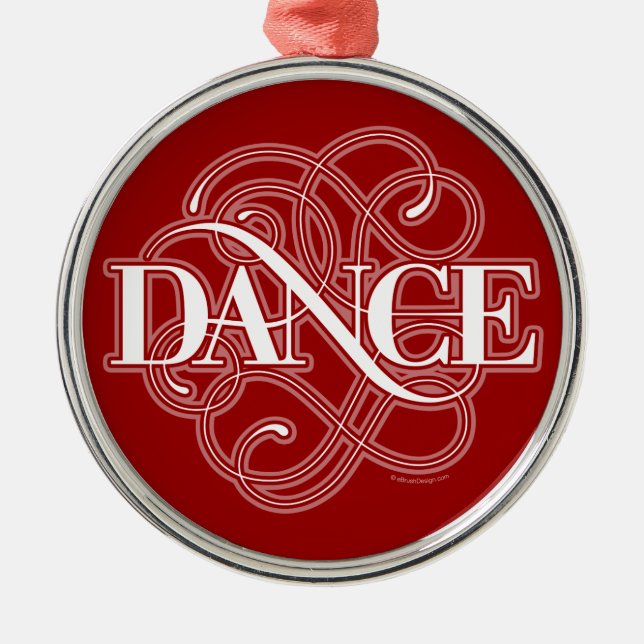 Ornamento De Metal Florescer na Dança (Frente)