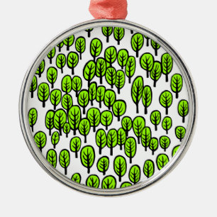 Ornamento De Metal Floresta