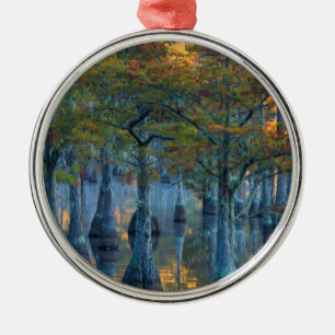 Ornamento De Metal Floresta de Ciprestes