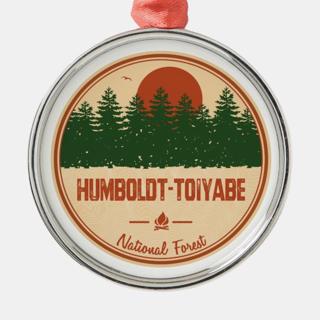Ornamento De Metal Floresta Nacional Humboldt-Toiyabe (Frente)