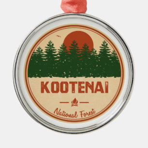 Ornamento De Metal Floresta Nacional Kootenai