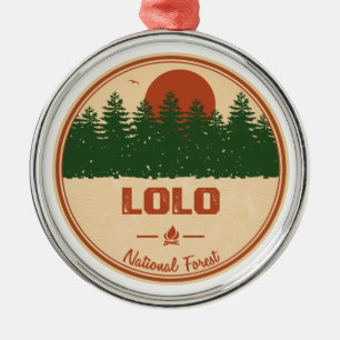 Ornamento De Metal Floresta Nacional Lolo