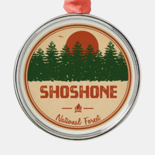 Ornamento De Metal Floresta Nacional Shoshone