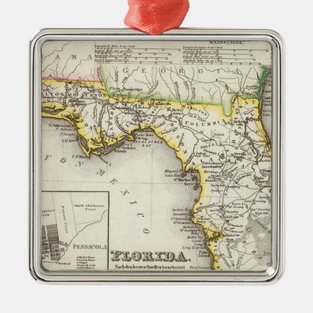 Ornamento De Metal Florida 14 (Frente)