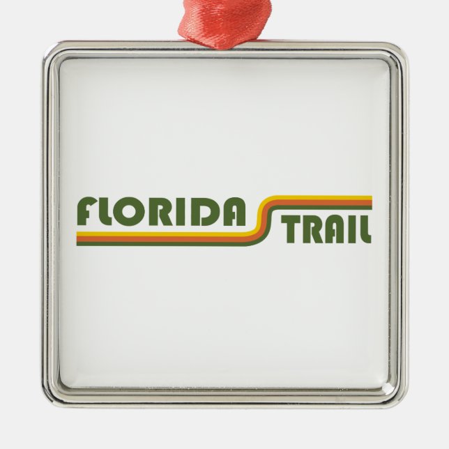 Ornamento De Metal Florida Trail (Frente)
