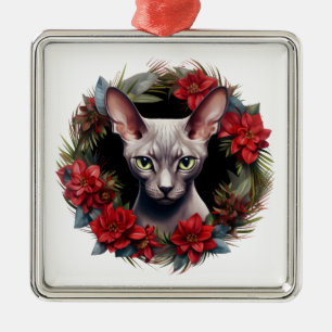 ORNAMENTO DE METAL FLUFFFY WATERCOLOR HOLIDAY NATAL DE NATAL SEM CABE