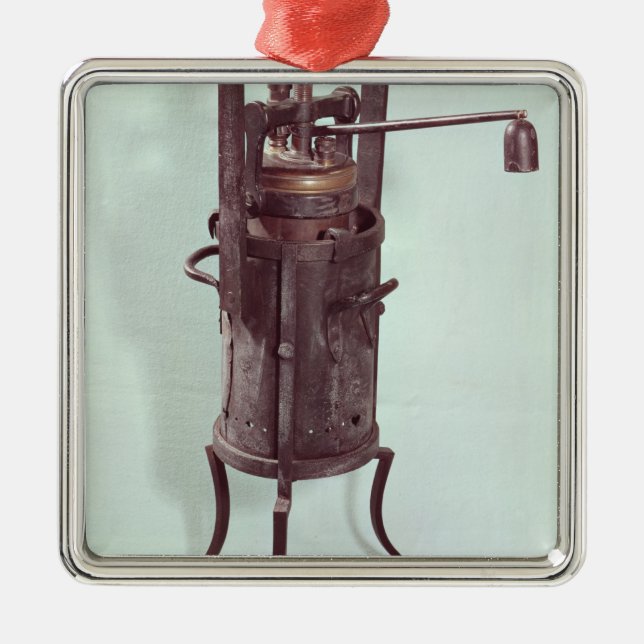 Ornamento De Metal Fogão de pressão inventado por Denis Papin 1679 (Frente)