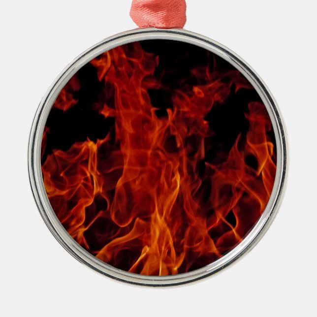 Ornamento De Metal Fogo (Frente)