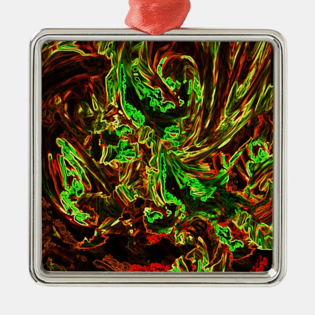 Ornamento De Metal Fogo da lua (Frente)