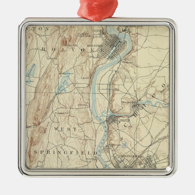 Ornamento De Metal Folha de 4 Springfield (Frente)