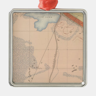 Ornamento De Metal Folha detalhada XIII da geologia