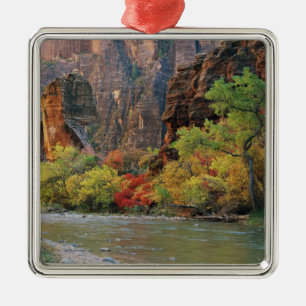 Ornamento De Metal Folhagem de outono ao longo do rio Virgin perto do