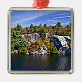 Ornamento De Metal Folhagem de outono em torno do lago Minnewaska