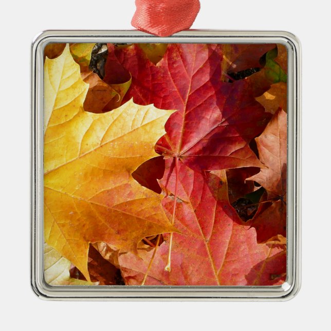 Ornamento De Metal Folhas de outono - Incrível! (Frente)
