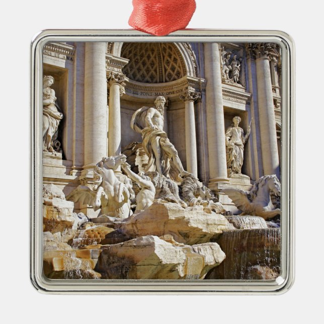 Ornamento De Metal fonte da Trevi (Frente)