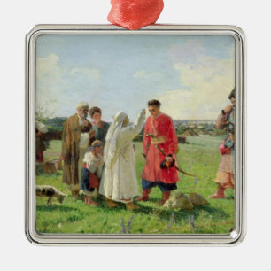 Ornamento De Metal Fora ao anfitrião de Zaporozhian, 1889