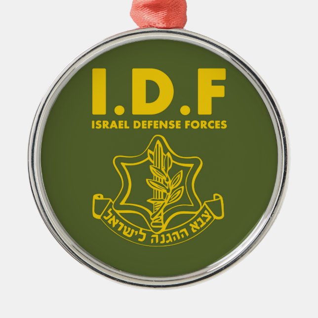 Ornamento De Metal Forças de Defesa de Israel do IDF - ENG (Frente)