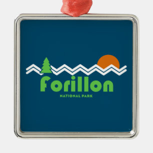 Ornamento De Metal Forillon National Park Retro