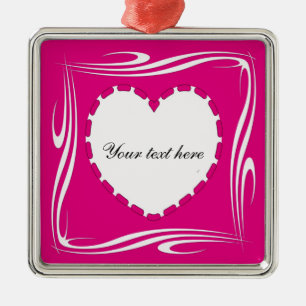 Ornamento De Metal Forma cardíaca