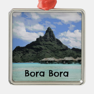 Ornamento De Metal Formação ideal do atol de Bora Bora Tahiti das