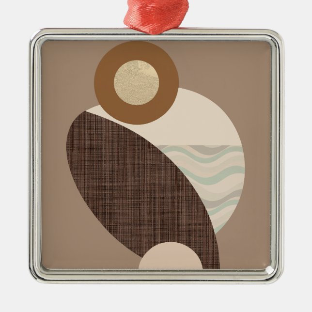 Ornamento De Metal Formas Terrestres (Frente)