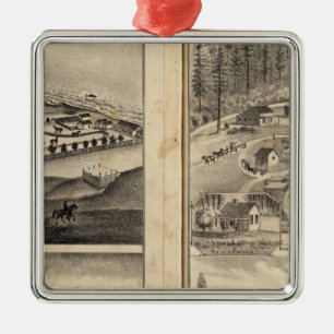 Ornamento De Metal Forte velho Ross Bros mais meeker do rancho da