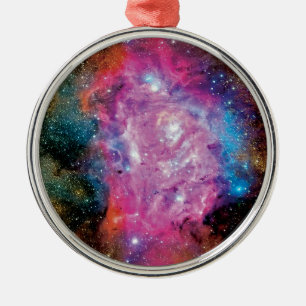 Ornamento De Metal Foto da Nebulosa de Emissão da Lagoa Nuvem Interes