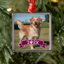Foto de animal de estimação personalizada com ano