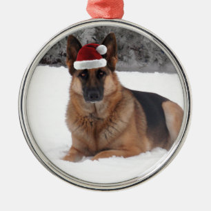 Ornamento De Metal Foto do german shepherd