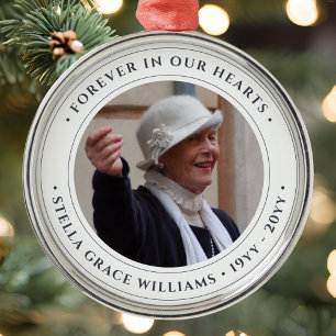 Ornamento De Metal Foto Memorial Tribute