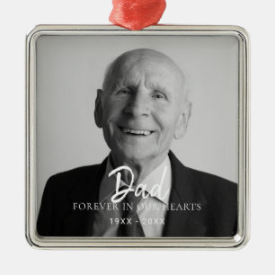 Ornamento De Metal Foto Personalizada Morte Memorial Personalizada