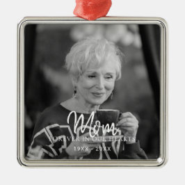 Ornamento De Metal Foto Personalizada Morte Memorial Personalizada