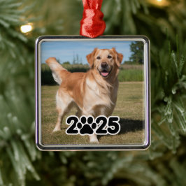 Ornamento De Metal Foto Pet Personalizada 2025