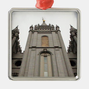 Ornamento De Metal Fotografia do Templo de Salt Lake City do LDS Morm